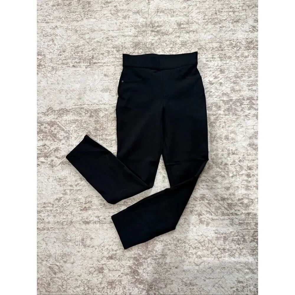 Spanx Women's The Perfect 4-Pocket Ponte Knit Pull On Ankle Pants Black XS NWOT